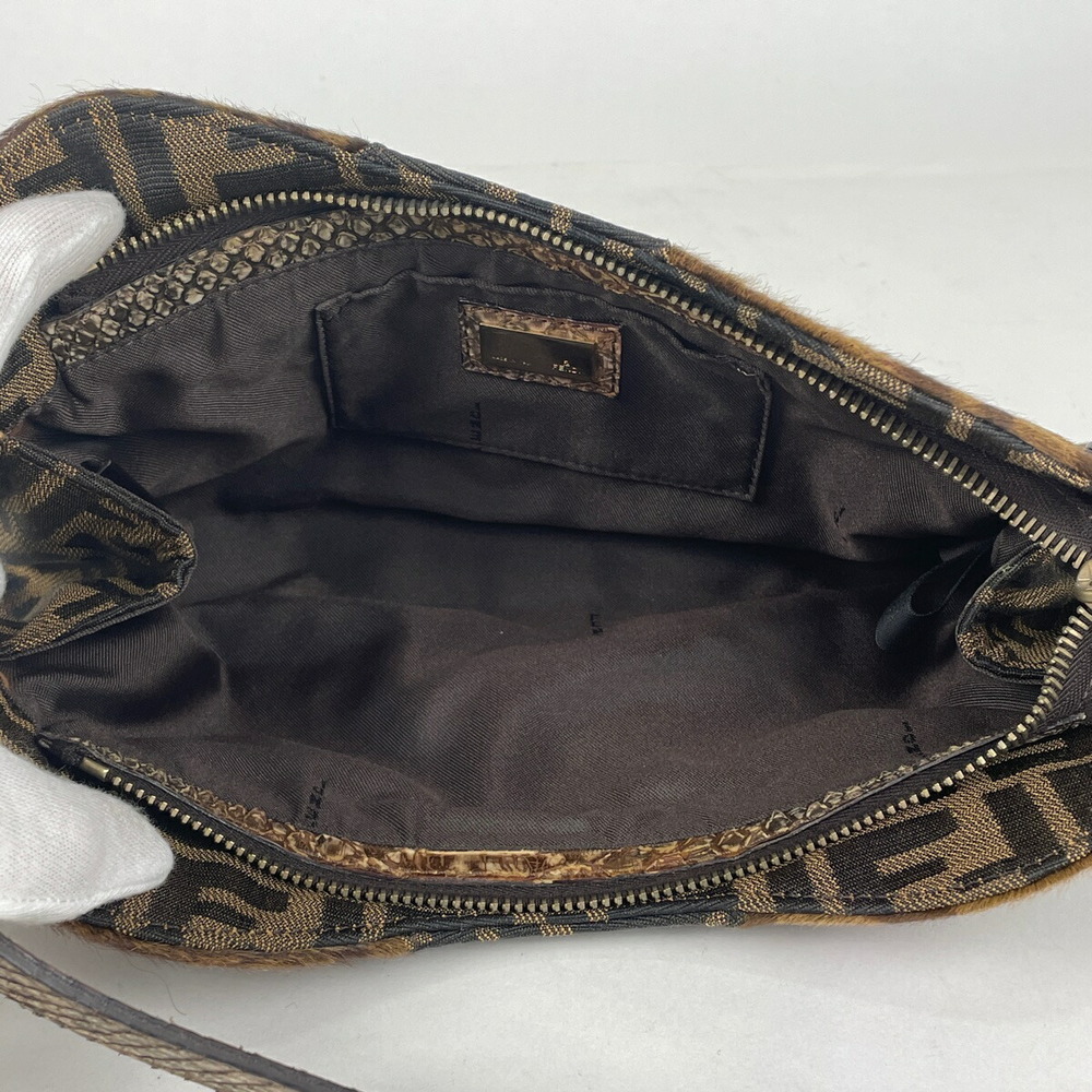 Fendi Zucca Pattern Handbag Animal Pattern Harako… - image 6